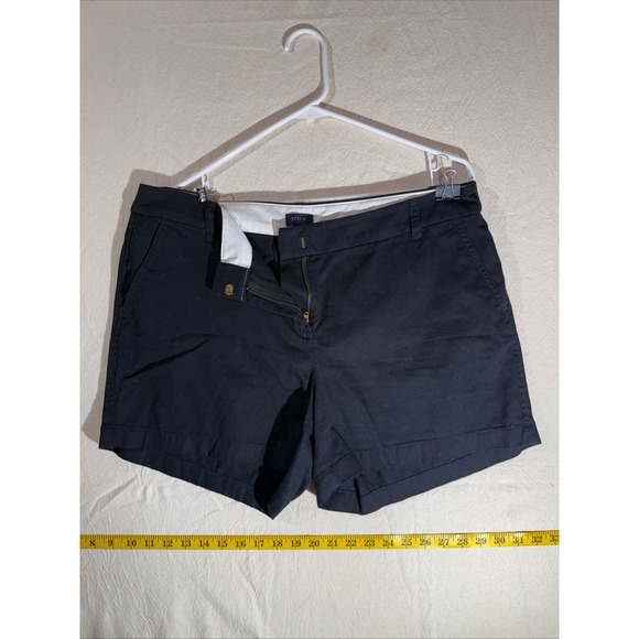 J.Crew Pants - J.Crew Chino Shorts Womens 14 Black Good Condition Mid Rise Stretch Cotton